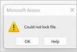 Access Microsoft Não poderia Bloquear arquivo veja como